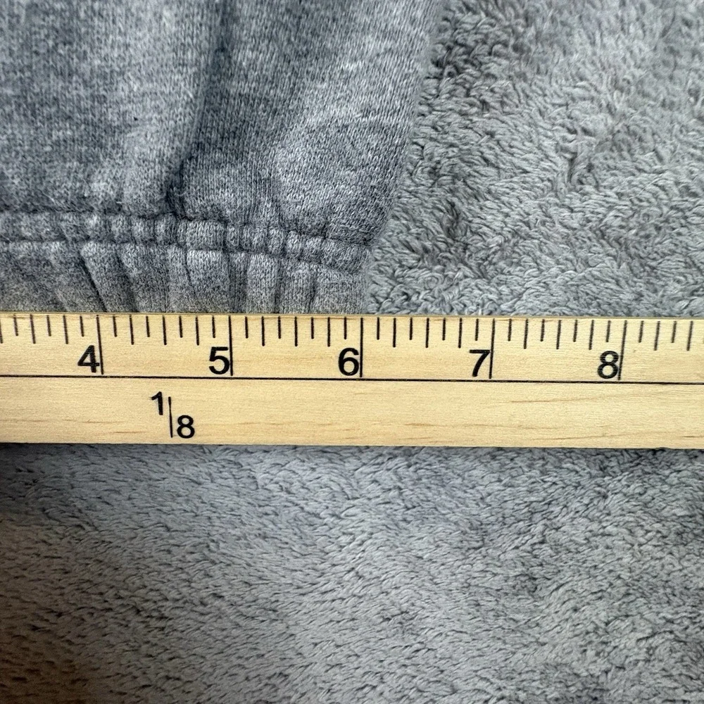 VTG Y2K Old Navy Boys M (25.5x21.5) Gray Fleece Sweatpants Joggers Elastic Waist